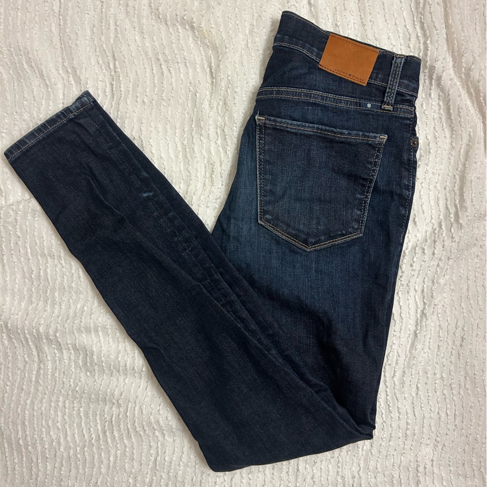 Lucky Brand Brooke Legging Jeans Size 4 Skinny Jegging Denim Blue Stretch
